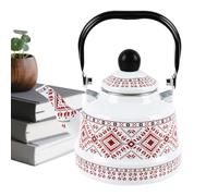 Hervidor de Té para Fogón - Esmaltada de Estilo Vintage de 2,5 Litros - para Vitrocerámica - para Hogar, Cocina, Camping, Jardín y