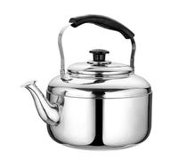Hervidor de té silbante clásico - 3.2QT, 4.2QT, 5.3QT - Acero inoxidable de calentamiento rápido para todas las estufas (4L)