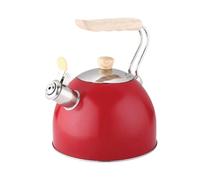 Hervidor de té silbido de la estufa, 2.5L, B, acero inoxidable, mecanismo de gatillo de una mano