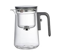 Hervidor de té suelto | Infusor de borosilicato | TEAPOT HANGE ANTI-BURN con función de control | Olla premium para té de flores y hojas sueltas durante las sesiones de té para
