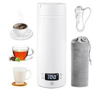 Hervidor de viaje pequeño, hervidor de agua de viaje de 500 ml, acero inoxidable 316, apagado automático, calentamiento rápido para té y café, compacto para viajes