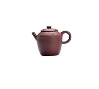 Hervidor de viaje Tetera de cerámica cruda hecha a mano de 125 ml, con filtro de agujero de bola, pequeña tetera creativa, tetera para cafés, tetera china Tetera verde (A10,5 x 7,8 cm, 125 ml)