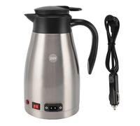 Hervidor Eléctrico 1300ml, Acero Inoxidable 304, Calentador Portátil para Té y Café, 200W 24V - Alta Seguridad, Aislamiento Doble, Ideal para Camiones y Vehículos