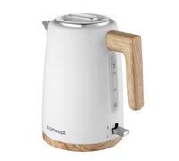 Hervidor eléctrico 2200W Concept RK3315 con capacidad de 1,7 litros en blanco