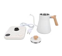 Hervidor eléctrico con cuello de cisne 1200W 304 Acero inoxidable Control preciso de temperatura Tetera para verter sobre café Hervidor con pantalla LCD Temporizador para el hogar (EU Plug 220V)