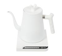 Hervidor eléctrico de 1 l, 1000 W, acero inoxidable, color blanco | Hervidor eléctrico de calentamiento rápido, temperatura ajustable, 7 niveles de seguridad, apagado y mantenimiento del calor