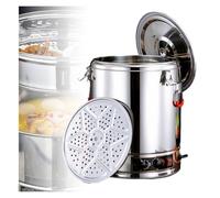 Hervidor eléctrico de acero inoxidable de 30-60 litros 50L | Tetera comercial con control de temperatura y recipiente isotérmico de acero inoxidable.
