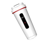 Hervidor eléctrico de coche para café, taza de calefacción de acero inoxidable de 500 ml, 12 V, 24 V, hervidor de agua aislado, taza portátil a prueba de fugas de acero inoxidable