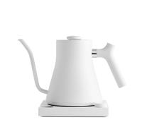 Hervidor eléctrico de cuello de cisne Fellow Stagg EKG: café filtrado a mano (pour-over) y tetera, acero inoxidable, calentamiento rápido, EU, Blanco mate, 0,9 Litros