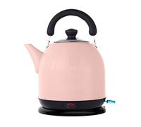 Hervidor eléctrico de ebullición rápida, 5 l, 1500 vatios, hervidor fácil de limpiar, apagado automático y protección contra ebullición en seco para agua caliente, té o café | Base giratoriaRosa, 5L