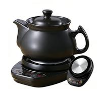 Hervidor eléctrico de hierbas, hervidor de cerámica multifuncional con conservación inteligente del calor y temporizador de 8 horas para té y sopa