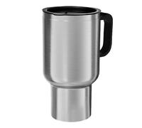 Hervidor eléctrico de viaje, Hervidor eléctrico portátil, Calentador de agua de 12 V Taza de viaje con calefacción de 500 ml, Caldera de agua para coche de acero inoxidable, taza de café eléctrica par