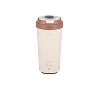 Hervidor eléctrico de viaje mini, hervidor de agua recargable de 500 ml, alimentado por USB con 4 controles de temperatura, termo para leche artificial, té y café