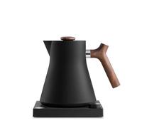 Hervidor eléctrico Fellow Corvo EKG - Tetera y cafetera de vertido - UE, negro mate con asa de nogal - 0,9 litros