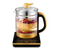 Hervidor eléctrico inteligente de 1,8 L, con apertura automática, vaso de vidrio para preparar té, temporizador de 24 horas y temperatura ajustable. Hervidor saludable libre de BPA para uso en el ho