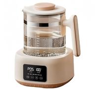 Hervidor eléctrico inteligente, hervidor eléctrico de agua caliente, panel táctil inteligente de gran capacidad de 1,3 L, reserva de tiempo disponible, acero inoxidable 316 WHITE