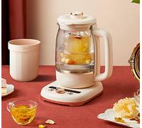 Hervidor eléctrico, olla de cuidado con función 1,5 L, hervidor multifunción, máquina té for el hogar, fondo antiadherente acero inoxidable temperatura ajustable(Giallo)