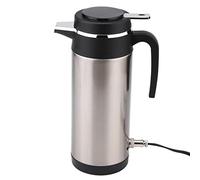 Hervidor eléctrico para coche, 12 V, 1200 ml, hervidor de viaje, de acero inoxidable, con encendedor de cigarrillos, hervidor de viaje portátil para agua caliente, café, té