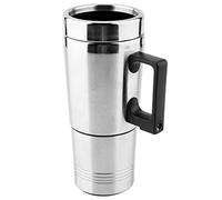 Hervidor eléctrico para coche 12V, termo para café, té, taza de calentamiento de agua, taza calefactora eléctrica, taza para beber, hervidor de viaje 350ML + 150ML de acero inoxidable