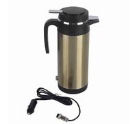 Hervidor eléctrico para coche de 1000ml, caldera de agua de viaje de acero inoxidable de 12v/24v, calentador de agua para coche, termo, taza calefactora para viaje (24V)