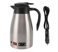 Hervidor eléctrico para coche de 12 V, caldera de agua de acero inoxidable de 1300 ml, para coche con apagado automático, tetera de viaje para calentar agua, café, leche, té