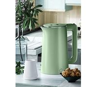 Hervidor eléctrico portátil Hervir Tranquilo hervidor eléctrico, Calentador de Agua para té, café, Leche para bebés y rápido, 1500 W, 2.3L/Blanco/Blanco/Verde Aqiong