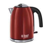 Russell Hobbs Hervidor Agua Eléctrico [1.7 l, acero inoxidable] Colours+ Red (ebullición rápida, filtro antical extraíble, boquilla vertido óptimo, indicador nivel de agua, 2400 W, rojo) 20412-70