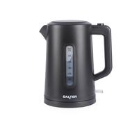 Hervidor Eléctrico Salter Dusk - Capacidad de 1,7 litros, Filtro antical, Sensor de ebullición en seco, Apagado automático, Indicador del nivel de agua, Controlador Strix, Negro mate, 2200W