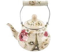 Hervidor esmaltado, Cafetera con hervidor de agua fría, ideal for cocinas, restaurantes, hoteles y casas té(2.5L)