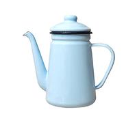 Hervidor esmaltado, Cafetera/tetera exquisita de 0,9 L for el hogar, restaurantes y oficinas. También sirve como recipiente for bebidas con tapa asa(D)