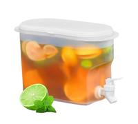 Hervidor frío con grifo, dispensador de bebidas de frutas, recipiente de bebidas de gran capacidad de 2.8 L con grifo para refrescar bebidas de días calurosos, té de frutas, té de limón