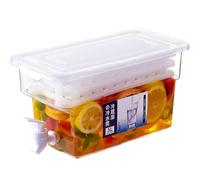 Hervidor Frío con Grifo - Durable Lightweight Refrigerador De Gran Capacidad, Cubo Agua Fría, Frutas Limón Jarra | Multipurpose Outdoor Indoor Utility Modern Functional