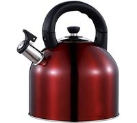 hervidor, hervidor de té, Tetera de acero inoxidable con silbato y tapa antipolvo. Base calentamiento rápido for todo tipo cocinas