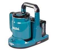 Hervidor inalámbrico Makita KT001GZ 0,8 L Negro/Azul Sin cables