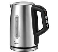 Hervidor Midea con ajuste de temperatura (40, 60, 70, 80, 90, 100 grados C), acero inoxidable 1,7 litros, MKE17H1ASS-S Gris/plata