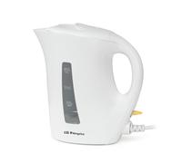 Hervidor de Agua Orbegozo KT 4150 1200W 1L Desconexión Automática Tapa Seguridad Blanco