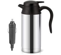 Hervidor para Camiones, Hervidor Eléctrico para Camiones de 750ml 24V, Taza de Café para Camiones con Cargador de Mechero Hervidor de Agua Calentador de Taza