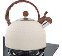 Hervidor para hornillo - 2,5 l hervidor silbador de estilo vintage - Apto para placa de cocción | Para casa, cocina, apartamento, picnic, camping, patios, porches, jardines, césped,