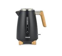 Hervidor Princess Pure - 1,7 L - Diseño de bambú - Giratorio 360° - 3000 W - Negro mate