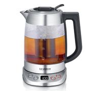 Hervidor Severin WK 3480 1,7L 3000W Blanco Vidrio Termostato Inalámbrico