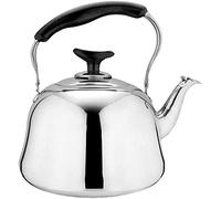 Hervidor silbante de acero inoxidable para cocina, cocina de gas, camping, viajes (2 L)