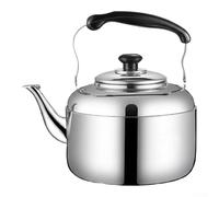 Hervidor silbante, unidad de acero inoxidable engrosada multitamaño, compatible con inducción y gas, hervidor para té y hogar (30 cm)