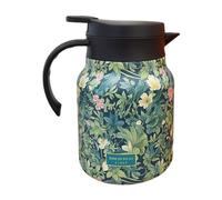 Hervidor Termo Floral Vintage, Servidor De Bebidas Inoxidable Con Separador De Agua De Té Retro | Contenedor De Recipiente De Infusión Floral De Acero Aislado 316 Para Exhibición De Cocina Casera