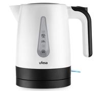 Hervidor Ufesa Canyon 1L 1200W Blanco indicador agua y base 360°