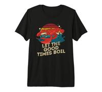 Hervir cangrejos Retro, Deja Que The Great Times hierva Divertidos mariscos Camiseta Premium