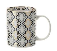 HERVIT Taza de desayuno de porcelana multicolor VLK Design Marrakech 8xH10cm