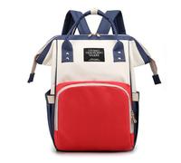 Herzberg, HG03114-MUL, Bolso Cambiador Multicolor, diseño Elegante y práctico, Interior Espacioso, 3 Bolsillos aislados para biberones, versatilidad de Transporte, Correas traseras Acolchadas,