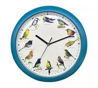 Herzberg, HG03718-BLU, Reloj Canto de pájaro Azul, Reloj Cantante, melodías relajantes, sinfonía aviar variada, Educativo para niños, instalación Sencilla, Material PP Duradero