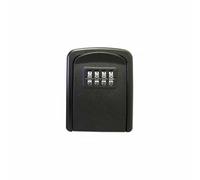 Herzberg, HG03800-BLK, Caja de Seguridad sin Llave Negra, Caja para Llaves de ABS Duradero, Color Rojo Vibrante, Bloqueo con combinación de 4 diales, Capacidad para 5 Llaves, instalación fácil