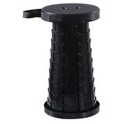 Herzberg HG04050, Silla telescópica Plegable y Ajustable HG04050 Negro, Comodidad y Portabilidad para Todas Sus Actividades al Aire Libre, Capacidad de Carga de 150 kg, Altura Ajustable